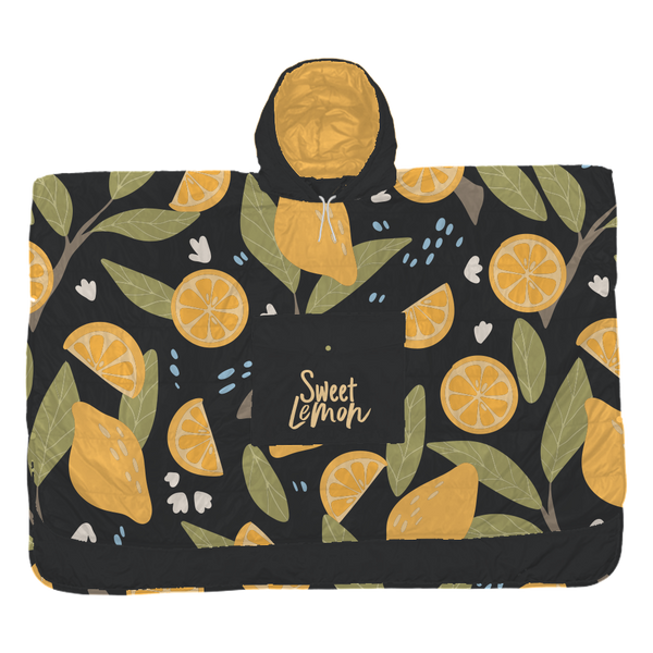 Allover Print Puffer Poncho (PFP100-S)