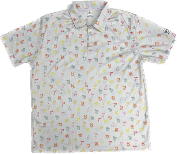 Lightweight Allover Print Polo (SG100-A) - Random Sample